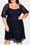 Picture of PLUS SIZE SQUARE NECK LACE DRESS